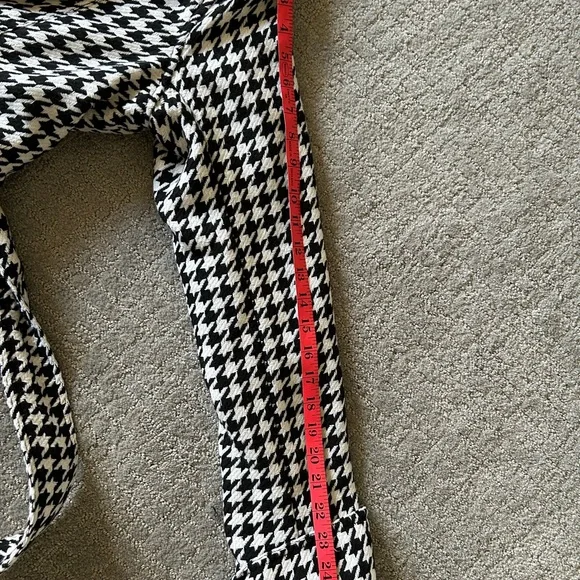 NEW Jou Jou Houndstooth Coat Black White Belted Juniors L / XL - Picture 12 of 14